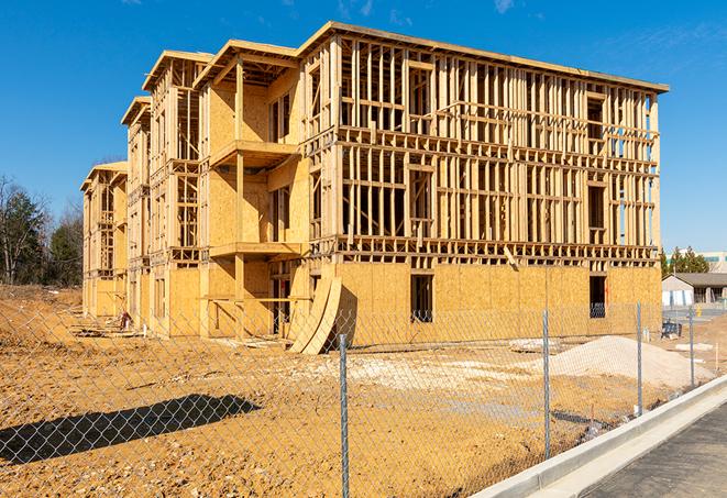 a long-lasting temporary fence helping to keep construction zones safe in Alhambra